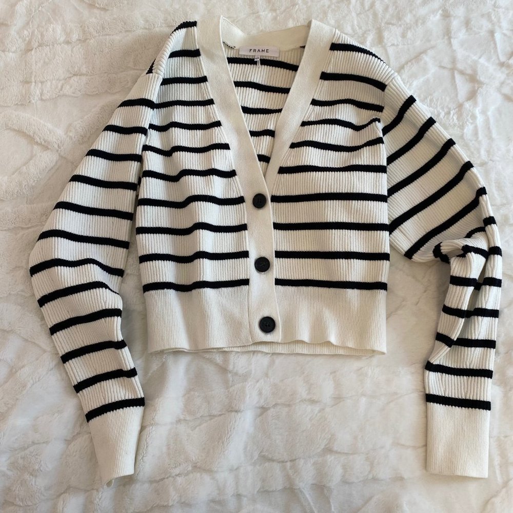 Frame Striped Cardigan - Picture 2 of 3